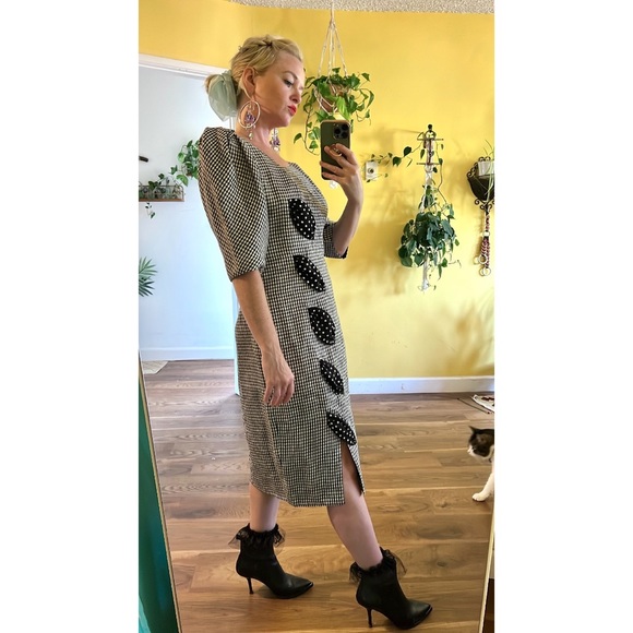 Vintage 1980s Silk Dress Capriccio - Picture 4 of 12